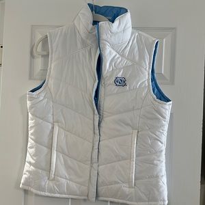 Columbia UNC Tarheel reversible vest sz L